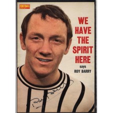 Signed picture of Roy Barry the Dunfermline footballer